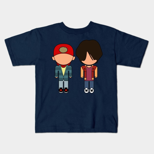 Bill and Ted's Bogus Icons - "Vector Eds" Kids T-Shirt by TwistedKoala